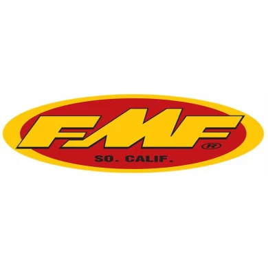 FMF 5″ Oval STKR(YEL/RED)