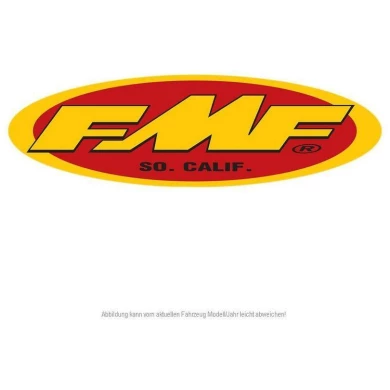 FMF 5″ Oval STKR(YEL/RED) 2