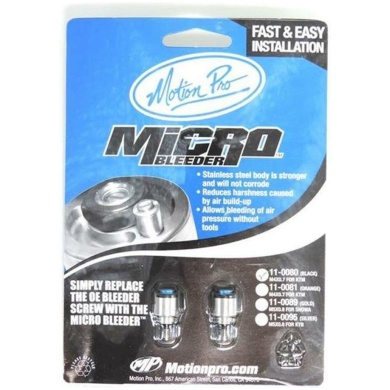 Gabel Entlüfter Set Micro Micro Bleeder, M4x0.7, WP 4860 MXMA, 4CS Black #11-0080 2