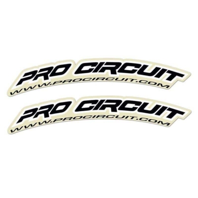 Pro Circuit Mini Kotflügel Sticker schwarz