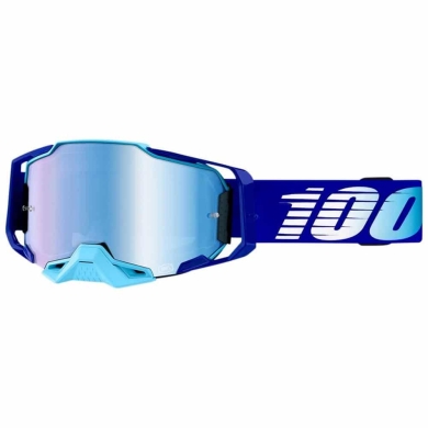 Armega | 100% Motocross Brille Royal-blau verspiegelt/blau