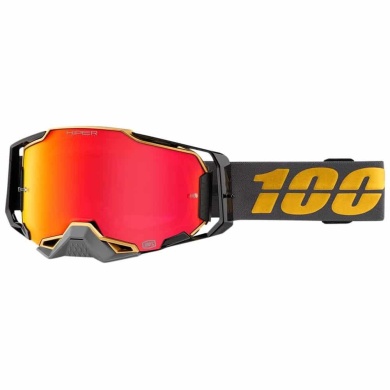 Armega | 100% Motocross Brille FALCON5 verspiegelt/rot