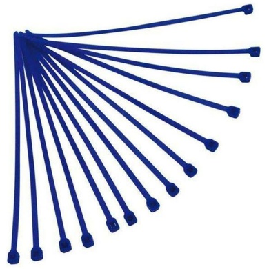 Kabelbinder 4,8 x 280 mm Blau 100 Stück