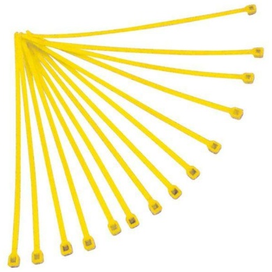 Kabelbinder 4,8 x 280 mm Gelb 100 Stück