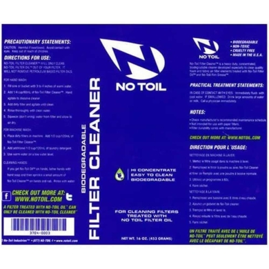 No-Toil FILTER OIL CLEANER 2PK – Luftfilterspray und Reiniger Set 2