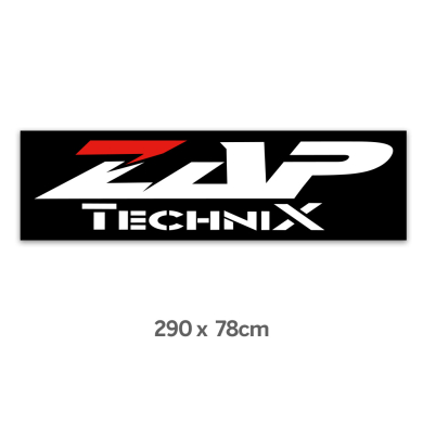 Großes ZAP-Technix Stoff-Banner 78cm x 290cm